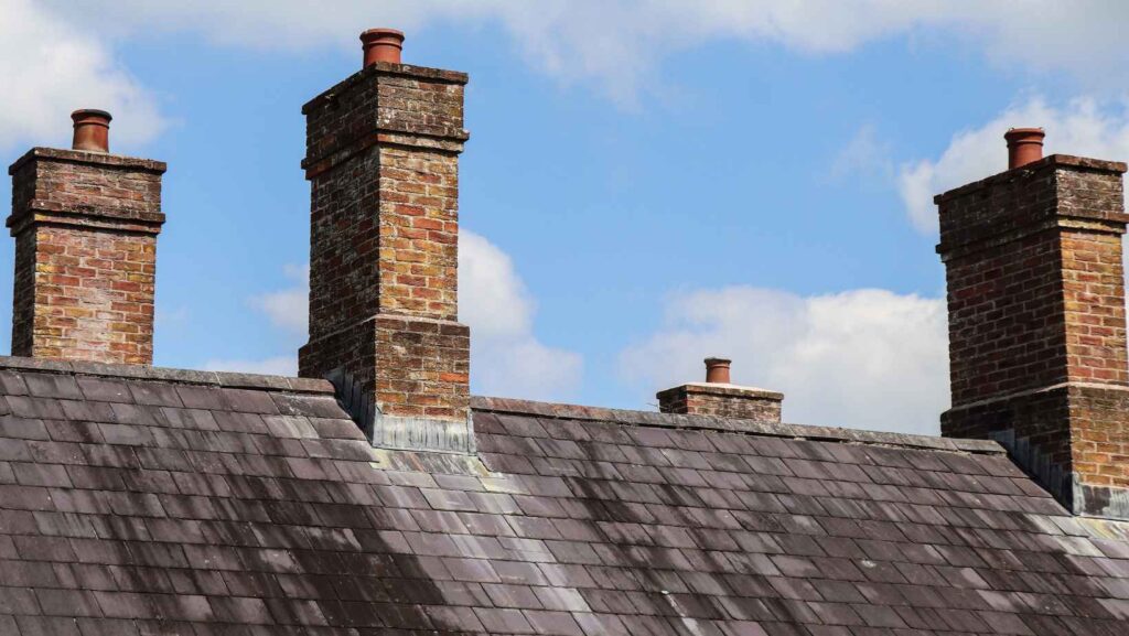 house with a chimney